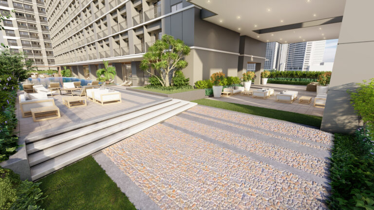 SMDC Mint Residences Pebbled Walkway